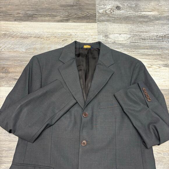 Brooks Brothers 346 Explorer Gray Mens 40 SH Wool Blend Sport Coat Blazer Jacket - Picture 3 of 12